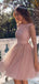 Elegant Sequins A-line Short Mini Homecoming Dress, HD3117