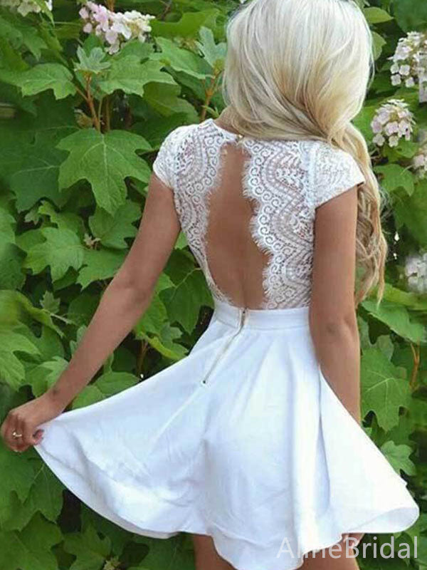 Elegant Lace A-line Short Mini Homecoming Dress, HD3119