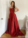 Elegant Strapless Split Side A-line Long Prom Dress,PD37840