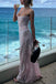 Pink Spaghetti Straps Sleeveless A-line  Long Prom Dress, PD3751