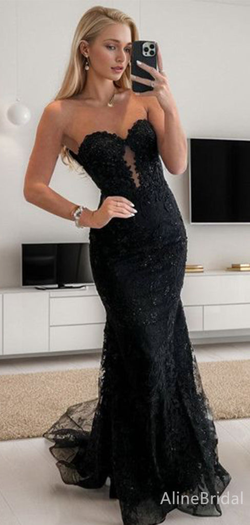 Elegant Sweatheart Mermaid Long Prom Dress,Evening Dress,PD37826