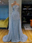 Sparkly Strapless Mermaid Long Prom Dress,PD37898