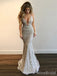 Sparkly Deep V-neck Spaghetti Strap Mermaid Long Prom Dress,PD37899