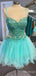 Gorgeous Sweatheart Spaghetti Strap A-line Short Mini Homecoming Dress, HD32696