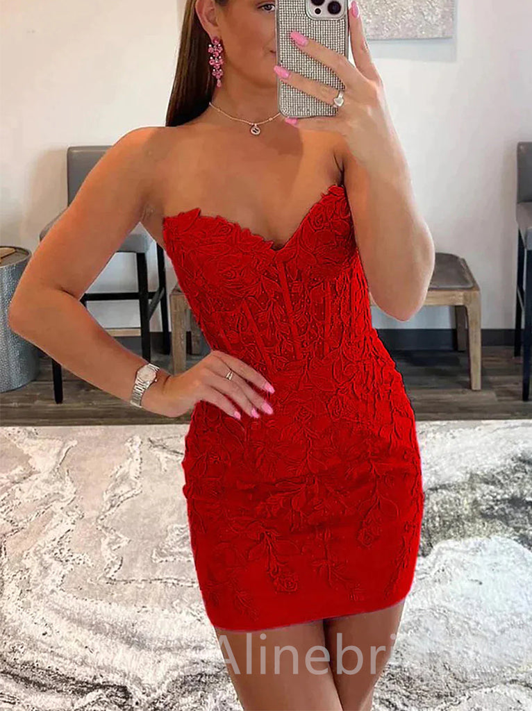 Sexy Sweetheart Sheath Short Mini Homecoming Dress, HD3111