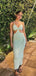 Unique Spaghetti Strap Mermaid Prom Dress,PD37638