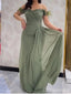 Elegant V-neck Off-Shoulder Strapless Mermaid Long Prom Dress,PD37945