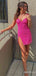 Elegant V-neck Sequins A-line Short Mini Homecoming Dress, HD3142