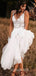 Sexy V-neck Spaghetti Strap A-line Long Wedding Dresses,WD3054