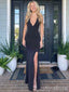 Sexy V-neck Split Side Mermaid Long Prom Dress,PD38036