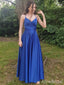 Elegant V-neck A-line Long Prom Dress,PD38042