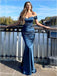 Sexy Off Shoulder Sleeveless mermaid Long Prom Dress, PD3636