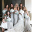 Elegant Sparkly Floor-Length Mermaid Charming Long Formal Cheap Bridesmaid Dresses, WG35