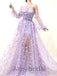 Elegant Strapless Long sleeves A-line Long Prom Dress, PD3578