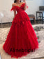 Sexy Sweetheart Off shoulder A-line Long Prom Dress, PD3564