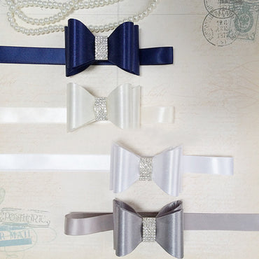 Vintage Bow Knot Girl Sash,Gorgeous Beading Sash,Different color Bridesmaids Sash,Elegant Satin Sash, SA0005