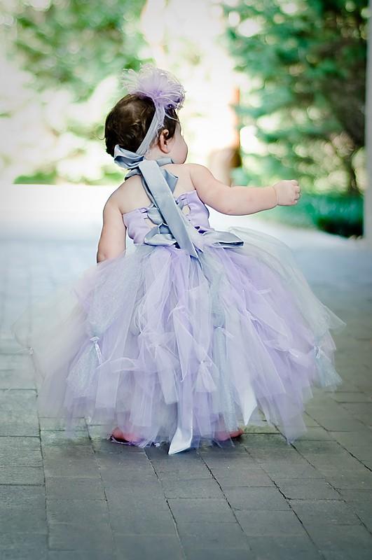 Light Purple Satin Tulle Pixie Tutu dresses, Lovely Cheap Flower Girl Dresses,  FG017