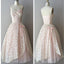 Strapless pink lace unique style vintage cheap homecoming prom gowns dress,BD0075