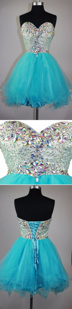 Strapless sweetheart mismatched sparkly mini cute for teens cocktail homecoming prom gowns dress,BD0082