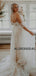 A-line Sparkly Lace Elegant Beach Wedding Dresses WD1202