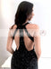 Affordable Black Sparkly Rhinestone Mermaid Unique Prom Dresses ,PD00098