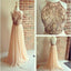 Backless A-line Chiffon Floor Length Sparkly Popular Cocktail Prom Dresses PD0159