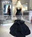 Black Sparkly Appliques With Beads Sexy Mermaid Evening Party Prom Dresses, PD00096