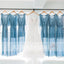 Blue Chiffon V-neck Simple Beach Wedding Bridesmaid Dresses With Splits, AB1226