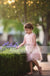 Blush Pink Lace Tulle Flower Girl Dresses With Rhinestone , FGS068