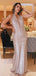 Sequin Halter Backless Sheath Sparkly Prom Dresses ,PD00312