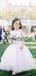 Cheap A-line Simple White Soft Flower Girl Dresses FGS146