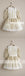 Gorgeous Gold Lace Organza Half Sleeve Cute Flower Girl Dresses, FGS087