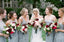 Grey Mismatched Sleeveless Chiffon Lace Elegant Long Bridesmaid Dresses , AB1218