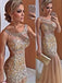 Long Modest Sparkly Backless Charming Popular Evening Unique Style Prom Dress,PD0100
