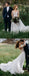 Long Sleeve Illusion lace Top Detachable Overskirt Wedding Dresses, AB1568