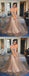 Shiny  Sequin Square Neck A-line Prom Dresses,PD00182