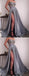 Shiny Silver Sequin Applique Strapless Illusion Prom Dresses,PD00181