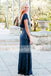 Popular Mismatched Dark Navy Sequins Mermaid  Bridesmaid Dresses. AB1201