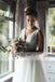 Simple Country Wedding Ivory Lace Top Tulle Sleeveless A-line Wedding Dresses, AB1130