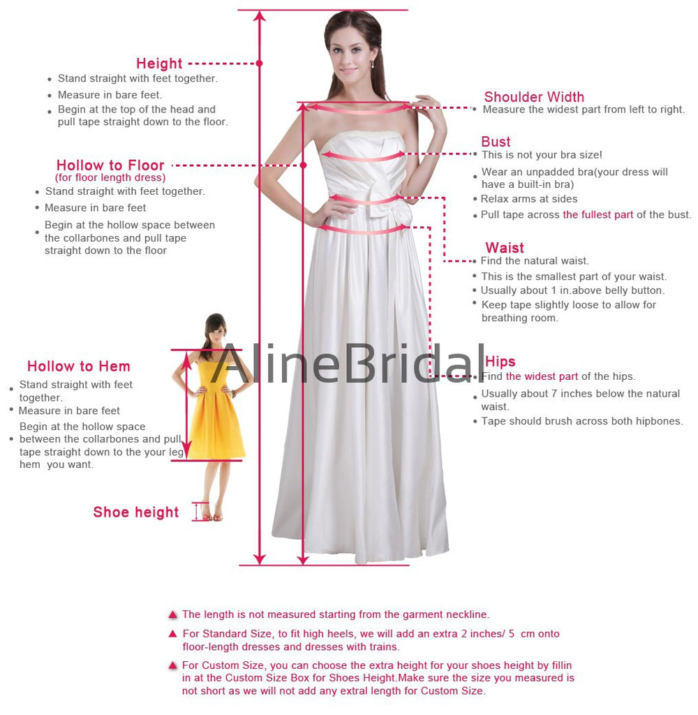 Ivory Satin V-neck Scoop Back A-line Simple Wedding Dresses, AB1557