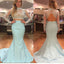 Long Sleeve High Neck Two Pieces Open Back Elegant Charming Prom Gown Dresses. PD0222