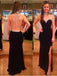 Long Unique Side Slit Evening Party Formal Cocktail Prom Dresses Online,PD0155