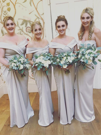 Sexy Multi Style Mermaid Champagne, Cream Long Bridesmaid Dress, BD3045