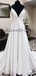 Sweetheart Spaghetti Strap Lace Illusion Back A-line Long Wedding Dress, WD3011