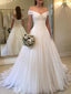 Fashion Chiffon Off The Shoulder Tulle Ball Gown Long Wedding Dresses, WD1106